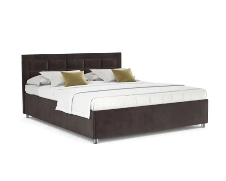 Кровать Версаль 160 см (бархат шоколадный Star Velvet 60 Coffee)