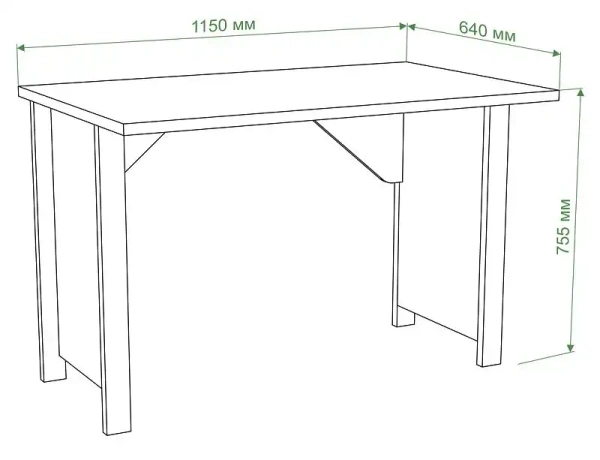 Стол письменный Бартоло СТД-115
