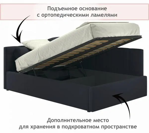 Кровать полутораспальная Bonna 2000x1200 с ПМ
