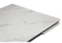 Керамический стол Notta Мэриан 140 (200) х 80 snow alpin white / черный