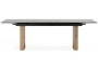 Керамический стол Woodville Бернардо 180x90 statuario titan gloss / дуб монтана