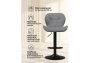 Барный стул Woodville Trio light gray / black