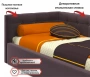 Кровать односпальная Bonna с матрасом Promo B Cocos 2000x900