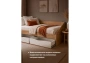 Кровать Woodville Эриол 90x200 крафт золотой / белый