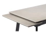 Керамический стол Notta Норман 120(180)х80 carmen light grey / черный