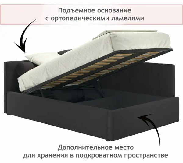 Кровать полутораспальная Bonna 2000x1200 с ПМ