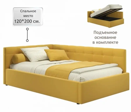 Кровать полутораспальная Bonna 2000x1200 с ПМ