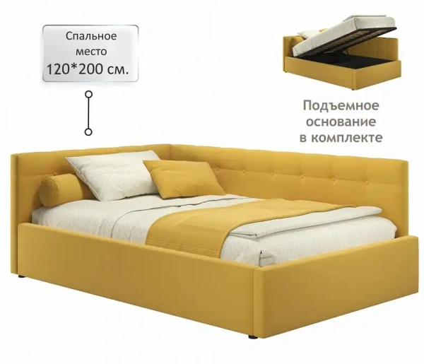 Кровать полутораспальная Bonna 2000x1200 с ПМ