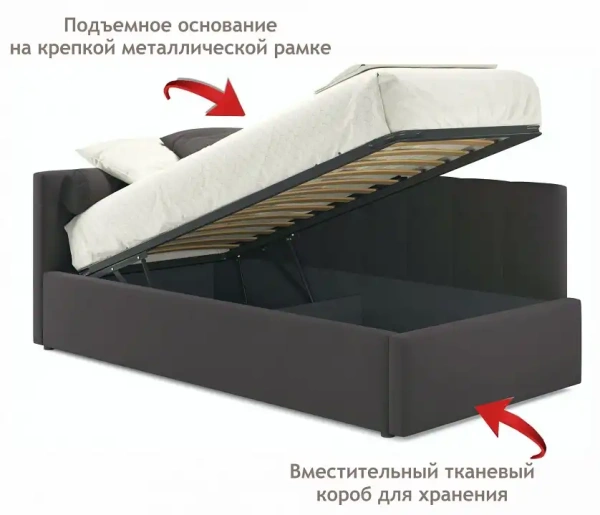 Кровать односпальная Bonna 2000x900 с ПМ