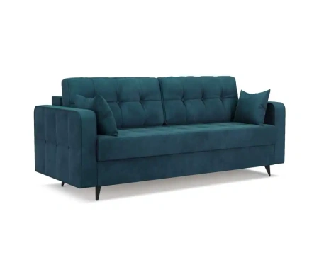 Диван Снеп (Бархат сине-зеленый STAR VELVET 43 BLACK GREEN)