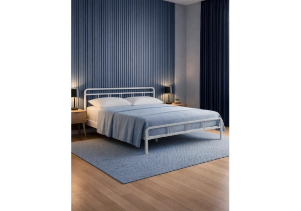 Кровать Woodville Рейк 160х200 белая