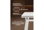 Керамический стол Notta Норман 140 (200) х 80 белый мрамор alpin white / snow white / белый