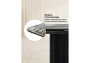 Керамический стол Woodville Мален 240x110 mineral stone baldoser / черный