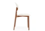 Пластиковый стул Woodville Mokka brown / milky