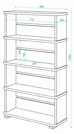 Стеллаж Домино СБ-25/4