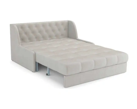 Диван аккордеон Барон №6 ППУ 180х200 см (Бархат бежевый STAR VELVET 6 LIGHT BEIGE)