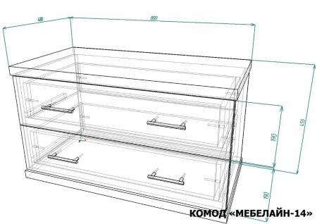 Комод Мебелайн-14
