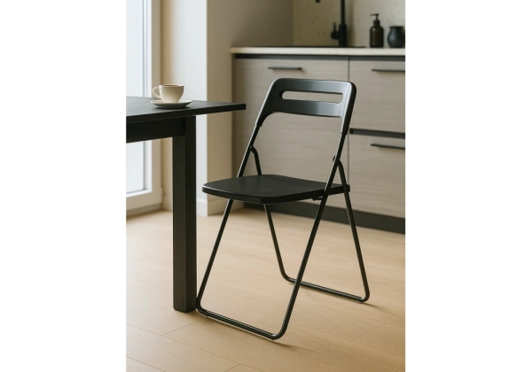 Пластиковый стул Woodville Fold складной black