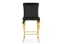 Барный стул Woodville Joan black / gold