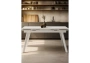 Керамический стол Notta Норман 140 (200) х 80 белый мрамор alpin white / snow white / белый
