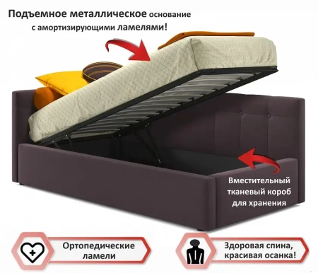 Кровать односпальная Bonna с матрасом Promo B Cocos 2000x900