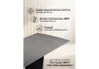 Керамический стол Woodville Готланд 160(220)х90х79 ink gray / черный