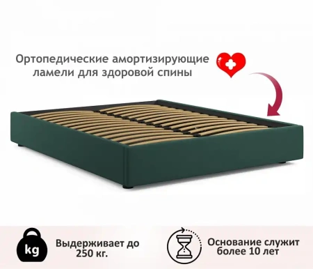 Кровать двуспальная Base 2000x1600 с ПМ