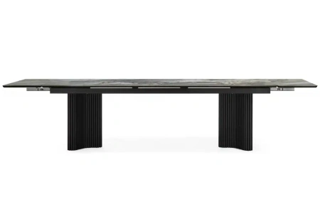 Керамический стол Woodville Мален 240x110 mineral stone baldoser / черный